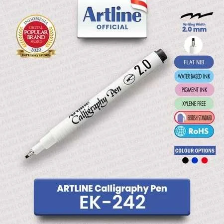 Calligraphy Pen Artline / Ballpoint Lettering Arabic / Pulpen Kaligrafi Hitam